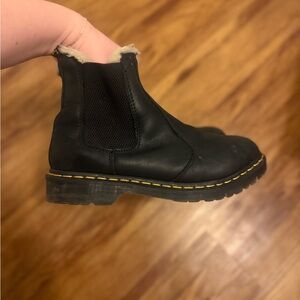 Dr Marten fur lined Chelsea boots